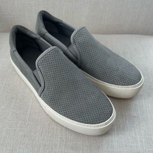 UGG Abies Grey Perforated Slip On Sneaker - Size 7.5